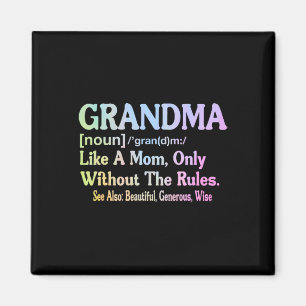 Grandma Definition Funny Saying For Grandmother Mo Magnet