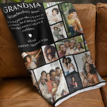 Grandma Definition Photo Collage Fleece Blanket<br><div class="desc">Surprise your grandma with a personalized photo collage blanket that celebrates your best memories together. With room for 15 cherished photos and a unique grandma template,  it’s a meaningful gift and photo keepsake perfect as a birthday gift or any other occassion.</div>