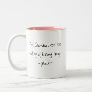 Grandma Doesn't Like Trump Two-Tone Coffee Mug