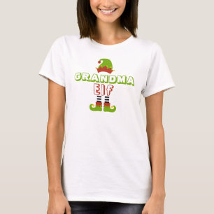 Grandma Elf Christmas Xmas Holiday Cute T-Shirt
