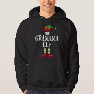 Grandma Elf Family Matching Christmas Elf Pajama G Hoodie