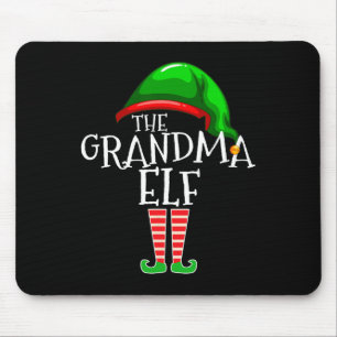 Grandma Elf Group Matching Family Christmas Mouse Mat