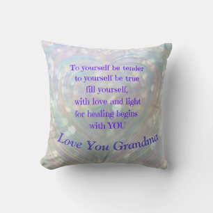 Grandma Encouragement Throw Pillow