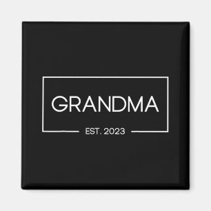 Grandma Est 2023 New Grandmother First Time  Magnet