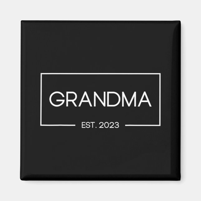 Grandma Est 2023 New Grandmother First Time  Magnet (Front)