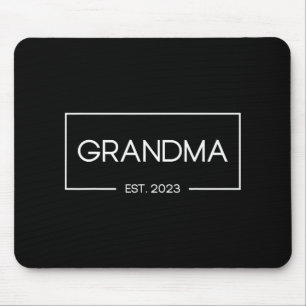 Grandma Est 2023 New Grandmother First Time  Mouse Mat