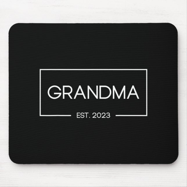 Grandma Est 2023 New Grandmother First Time  Mouse Mat (Front)