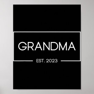 Grandma Est 2023 New Grandmother First Time  Poster