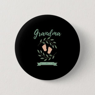 Grandma Est. 2024 6 Cm Round Badge