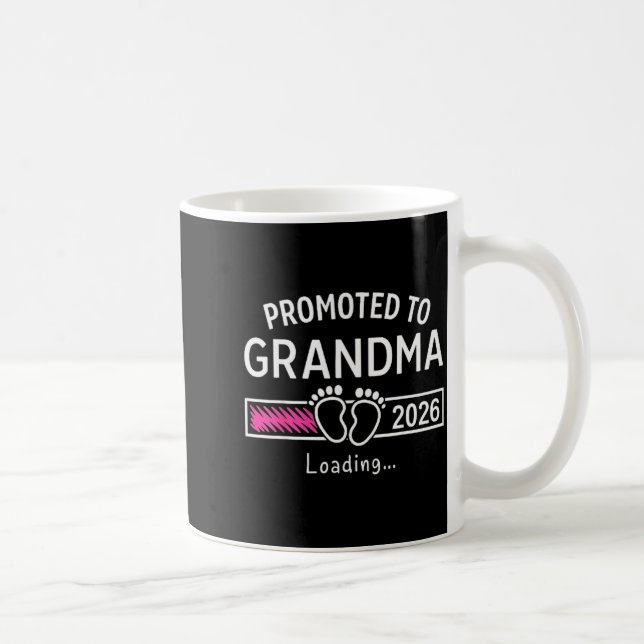 Grandma Est 2026 Promoted To Grandma New Grandma 2 Coffee Mug (Right)