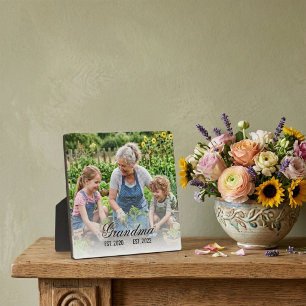 Grandma Est Photo Keepsake Plaque