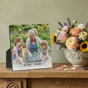 Grandma Est Photo Keepsake Plaque