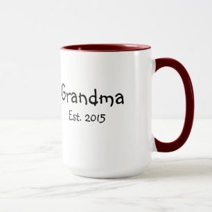 Grandma - Established 2015 - 15 oz Coffee Mug