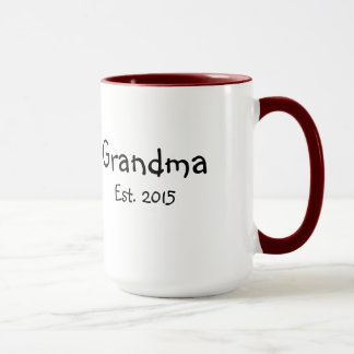 Grandma - Established 2015 - 15 oz Coffee Mug