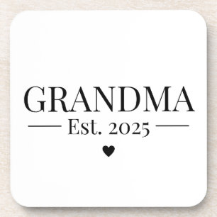 Grandma Established 2025 Coaster
