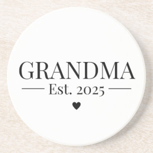 Grandma Established 2025 Coaster