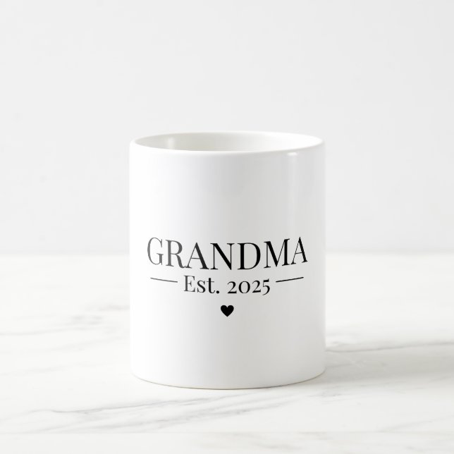 Grandma Established 2025 Coffee Mug (Center)
