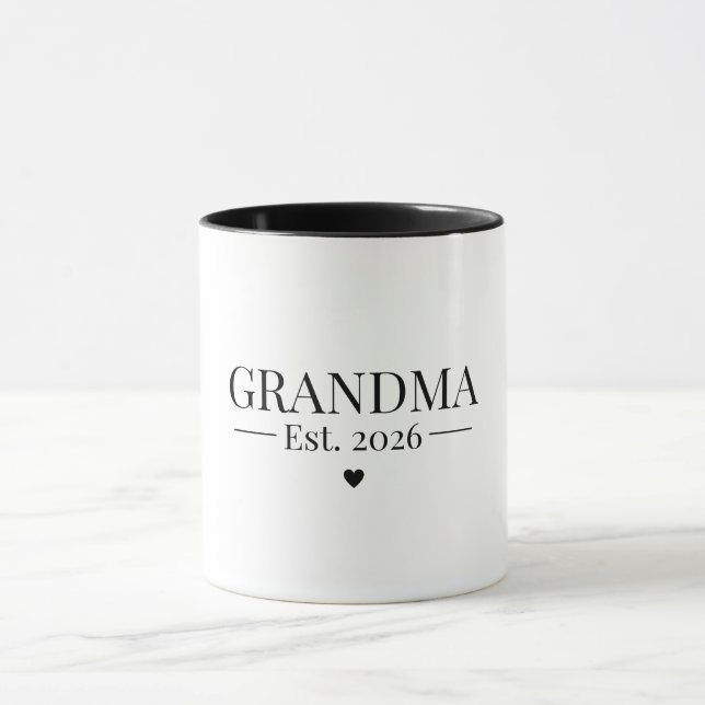 Grandma Established 2026 Mug (Center)