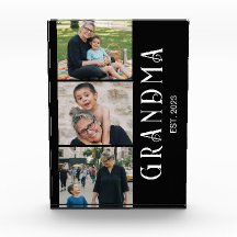 Grandma Established Bold Modern Black 3 Photo