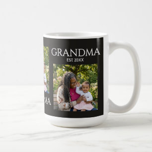 Grandma Established Classic Caps Mom Photo Gift Coffee Mug