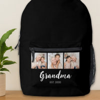 Grandma Established Modern Script 3 Photo Black