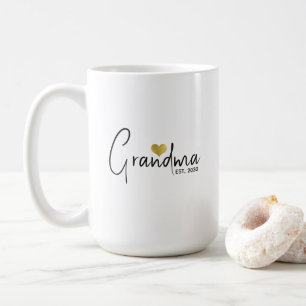 Grandma Established New Grandma Gift  Coffee Mug