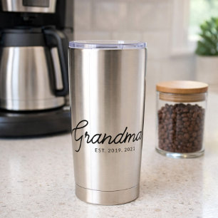 Grandma Established New Grandmother Gift Insulated Tumbler