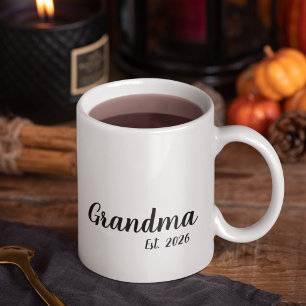 Grandma Established New Grandmother Gift Mug