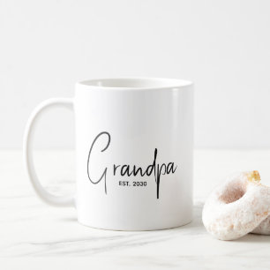 Grandma Established New Grandpa Gift Coffee Mug