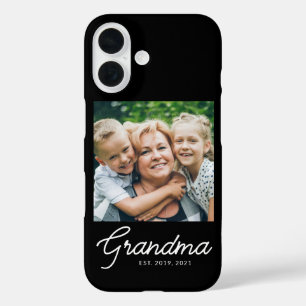 Grandma Established Script Photo iPhone 16 Case