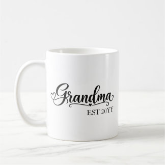 Grandma Established with year Coffee Mug