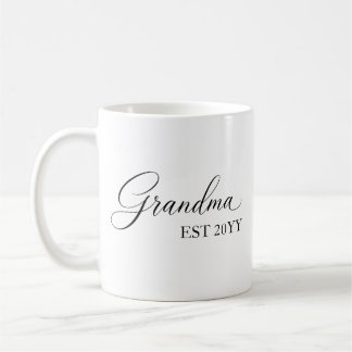 Grandma Established [Year] – Personalised  Coffee Mug