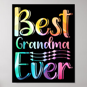 Grandma Ever Gift Graphic Art Text Quote Design  Poster