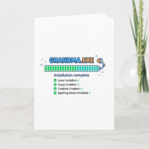 Grandma.exe Funny Grandmother Gift Card