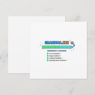 Grandma.exe Funny Grandmother Gift Holiday Card