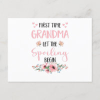 Grandma Expectant Omi Grandparents Baby Flowers