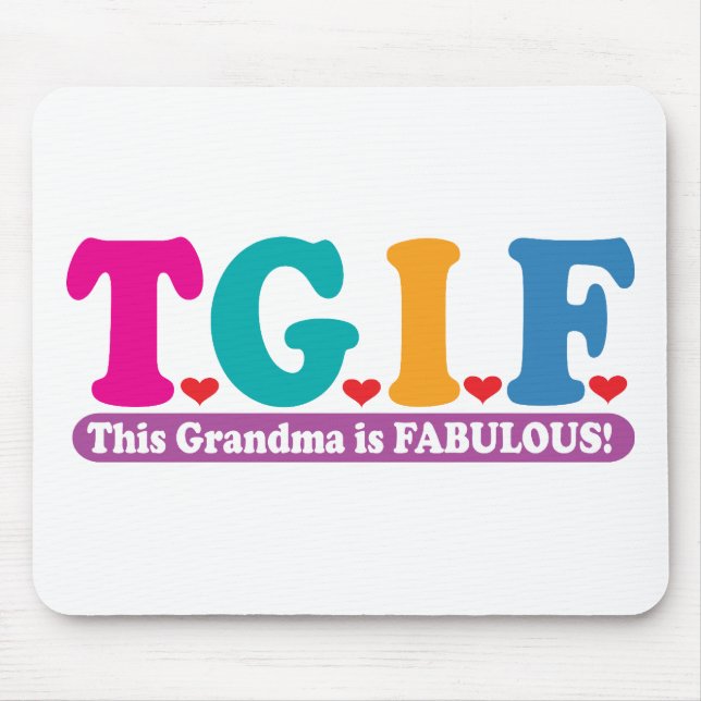 Grandma Fabulous Mouse Mat (Front)