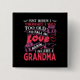 Grandma Fall In Love Again 15 Cm Square Badge