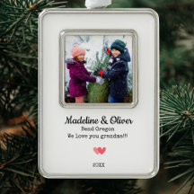 Grandma Family Photo Personalised Christmas