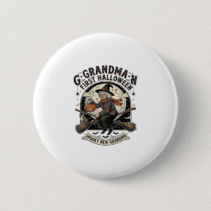 Grandma First Halloween Vintage Witch Shirt_1 6 Cm Round Badge