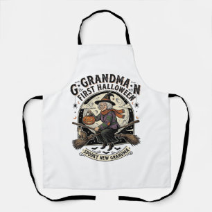 Grandma First Halloween Vintage Witch Shirt_1 Apron
