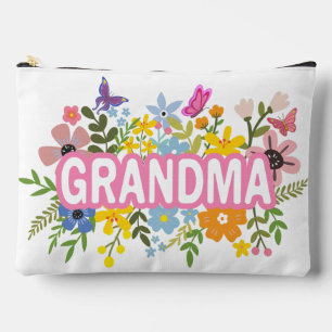 Grandma Floral Cute Accessory Pouch