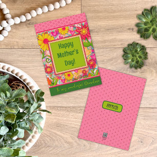 Grandma Floral Hearts Pretty Unique Mother’s Day Card