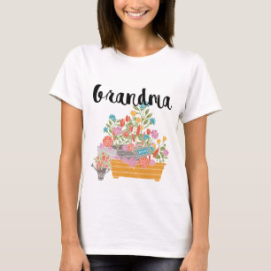 Grandma Flower Garden Design T-Shirt