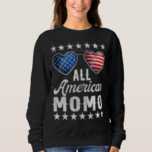 Grandma Fourth Of July Womens All American Momo Sweatshirt