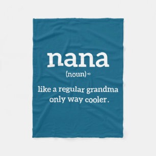 Grandma Funny Saying Nana Definition Grandma Annou Fleece Blanket