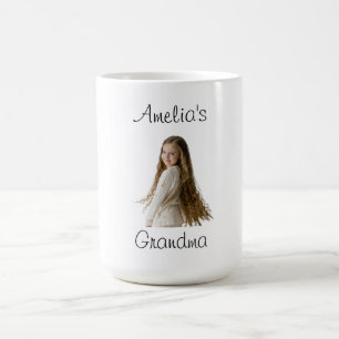Grandma Gift – Grandchild Name & Photo -  Coffee Mug