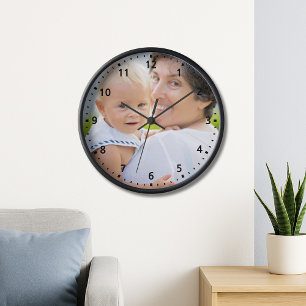 Grandma Gift Mother's Day Custom Family Photo Wall Clock