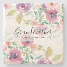 Grandma Gift - Pretty Plum Pink Flowers Perosonal