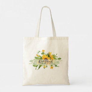 GRANDMA Gifts - Sunflower Themed Personalised Tote Bag